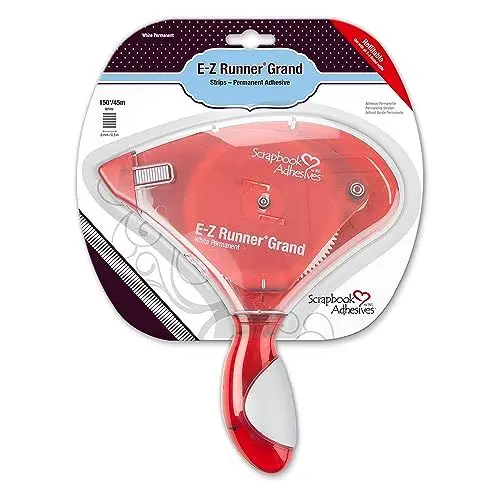 Produktbild: Scrapbook Adhesives 01250-6 Double-Sided Grand Adhesive Dispenser, 150-feet by 3L E-Z Runner Großartig Nachfüllbarer, sonstiges, Red, One Size