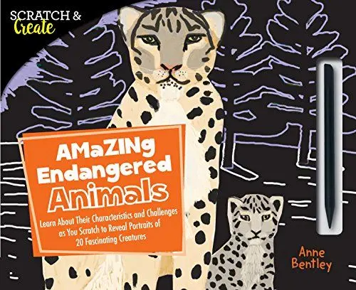Produktbild: Scratch & Create: Amazing Endangered Animals: Learn About Their Characteristics and Challenges as you Scratch to Reveal Portraits of 20 Fascinating Creatures