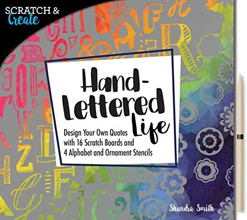 Produktbild: Scratch & Create: Hand-Lettered Life: Design your own quotes with 16 scratch boards and 4 alphabet and ornament stencils
