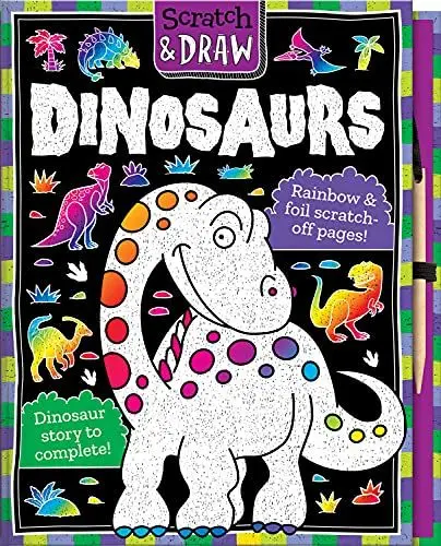 Produktbild: Scratch & Draw Dinosaurs - Scratch Art Activity Book (Scratch and Draw)