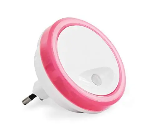 Produktbild: SCS SENTINEL HEC0050 Nachtlicht Zimmer des Babys schläft Baby elektrische Twilight Nacht-Dusk Sensing-Plug Light Night-Dark-HEC0050, Rosa