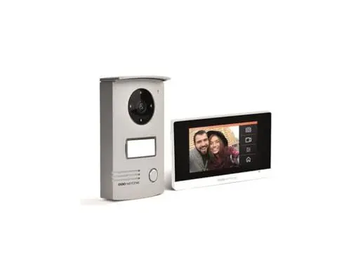 Produktbild: SCS Sentinel, PVF0040, drahtgebundene Video-Türsprechanlage, 2-Draht-Video-Türsprechanlage mit 4,3 „ Touchscreen, Türstation, Türklingel, Adapter, VisioDoor 4.3+, 5 Jahre Garantie.