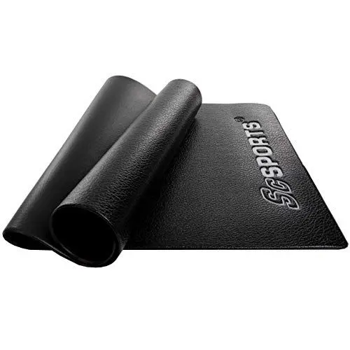 Produktbild: ScSPORTS® Bodenschutzmatte - rutschfest, Schalldämmend, Größenwahl - Matte, Bodenmatte, Multifunktionsmatte, Unterlegmatte, Schutzmatte für Fitnessgeräte, Laufband, Heimtrainer (200x100x0,4 cm)