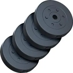 Produktbild: ScSPORTS® Hantelscheiben - 10/15/20/30/40 kg Set, 30/31mm Bohrung, Kunststoff, Schwarz - Hantelscheiben-Set, Gewichtsscheiben, Hantelgewichte, Fitness Scheiben, Gewichte für Hantel (20 KG (4x 5))
