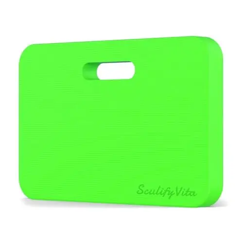 Produktbild: SculifyVita Gartenarbeit-Knieschoner, Knieschoner, verdickt, extra groß, hochdichter Schaumstoff, Bad, Reinigung, Babyparty, Gartenarbeit, Knieschoner für Yoga, Gartengeschenke für Frauen (grün)