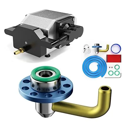 Produktbild: SCULPFUN S9 Air Assist Kit, S9 Laser Graviermaschine Perfect Upgrade S10, mit Luftpumpe 30 L/min, mit 2m Schlauch, einstellbarer Luftstrom