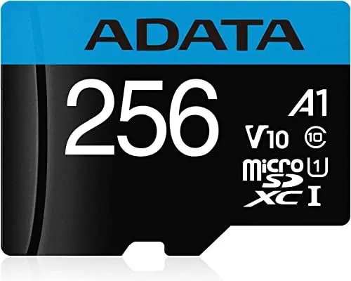 Produktbild: SD MicroSD Card 256GB ADATA SDXC (UHS-I Class 10) m. A. AUSDX256GUICL10A1-RA1