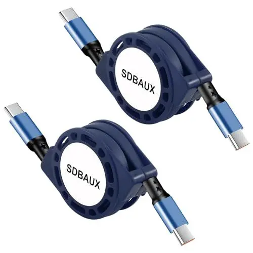 Produktbild: SDBAUX USB C auf USB C Kabel 1M, (60W/2Stück) 3.0 Ladekabel Schnellladekabel, Kabel Typ C Samsung Ladekabel für iP15 Pro Max Samsung Galaxy iPad