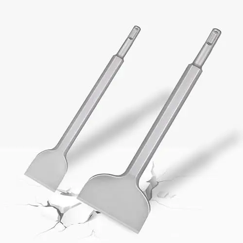 Produktbild: SDS Plus Meißel, Fliesenmeißel SDS Breit, Fliesenmeißel Flachmeißel 280 x 100 mm | 250 x 40 mm,Bruchsicher & Langlebig - Flachmeißel breit für Bohrhammer zum Fliesen & Fliesenkleber enfternen