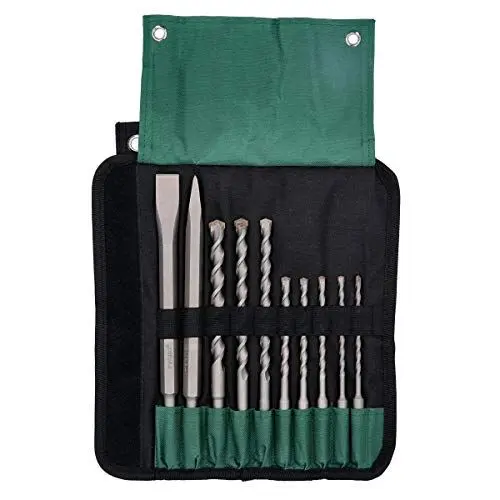 Produktbild: Metabo SDS-plus Bohrer-/Meißelset, SP – 630824000 – Für anspruchsvolle Meißel- und Aufbrucharbeiten – 10-teilig