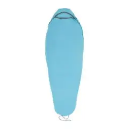 Produktbild: Sea to Summit - Breeze Coolmax Schlafsack-Liner - Compact Mummy mit Kordelzug - Packsack - Pflegeleicht & Geruchskontrolle - Wanderungen & Reisen bei feuchtem Wetter - Blue - 264g