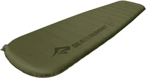 Produktbild: Sea to Summit - Camp Plus Self Inflating Isomatte Large - Dicke & warme Schlafmatte - Reparatur-Kit & Pillow Lock-System - 4 Jahreszeiten - Camping - 198 x 64cm - Green - 1185g