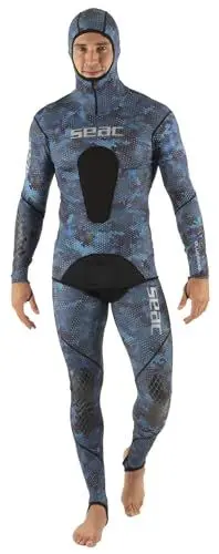 Produktbild: SEAC Blue Moon, Tauchen und Apnoe Rash Guard, zweiteilig, Camouflage Blau, M