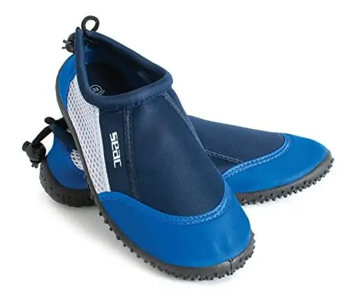Produktbild: SEAC Reef, Badeschuhe für Erwachsene und Kinder, schnelltrocknend für das Schwimmbad und den Strand, blau, 37