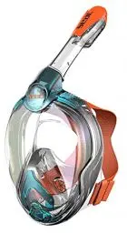 Produktbild: Seac Magica, Schnorchelmaske Vollgesichtsmaske Anti-Beschlag system mit einem weichen Maskenkörper, Dry Top Schnorchel mit Auslassventil, blau, JUNIOR