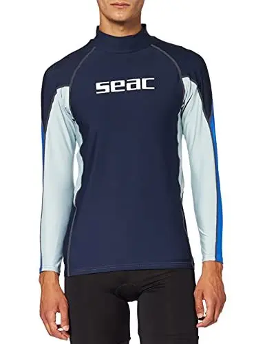 Produktbild: Seac RAA Long Evo Man Rash Guard UV-Schutz-Shirt zum Schnorcheln und Schwimmen Langarm für Herren