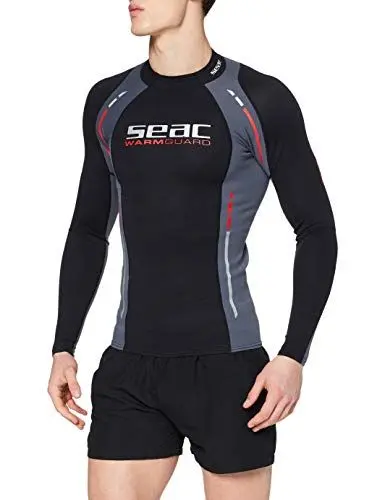 Produktbild: Seac Warm Guard Long Herren Thermo-Schutzweste aus 0.5mm Neopren, Rash Guard zum Schnorcheln und Schwimmen als UV-Schutz