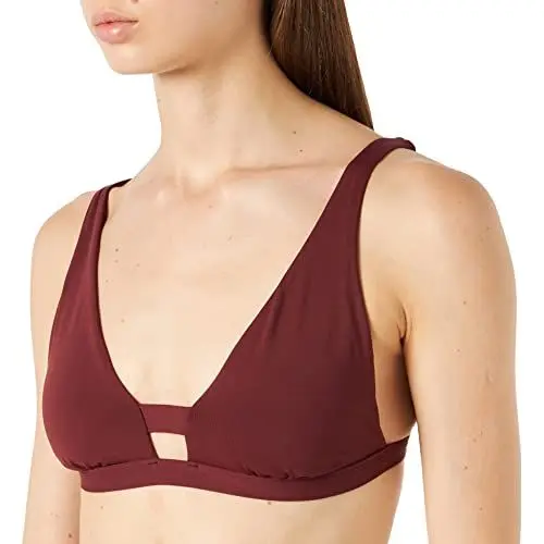 Produktbild: Seafolly Damen Active Longline Tri Bikinioberteil, Braun Plum), 32 (Herstellergröße: 6)