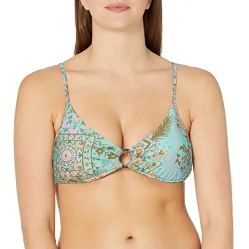 Produktbild: Seafolly Damen Free Spirit Ring Front Bralette Bikinioberteil, Türkis (Fresh Mint Fresh Mint), 32 (Herstellergröße: 6)