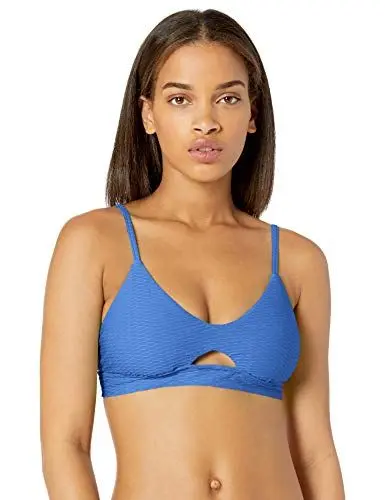 Produktbild: Seafolly Damen La Luna Keyhole Bralette Bikinioberteil Blau Baja Blue), 32 (Herstellergröße: 6)