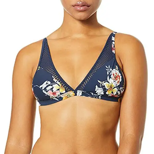 Produktbild: Seafolly Damen Midsummer Fixed Longline Tri Bikinioberteil, Blau (Indigo), 32 (Herstellergröße: 6)