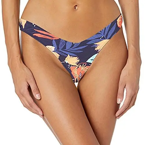 Produktbild: Seafolly Damen On Vacation V High Cut Rio Bikinihose, Blau (Indigo Indigo), 32 (Herstellergröße: 6)