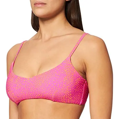 Produktbild: Seafolly Damen Safari Spot Bralette Bikinioberteil, Mehrfarbig (Ultra Pink Ultra Pink), 40 (Herstellergröße: 14)