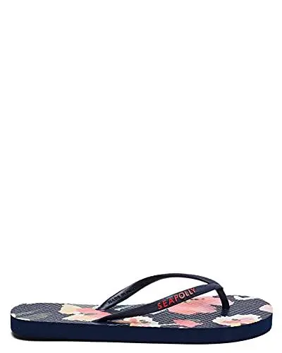 Produktbild: Seafolly W Summer Memoirs Thong Blau - Stylische Klassische Damen Zehentrenner Sandale, Größe 35-36 - Farbe Indigo