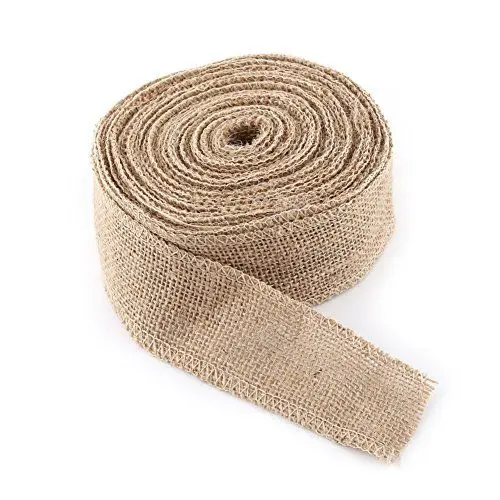 Produktbild: SEAFRONT 10 M Juteband Gewebt Rustikal Hessisch Jute Sackleinen Tischläufer Hochzeitsdekoration Juteband Breit (5CM)