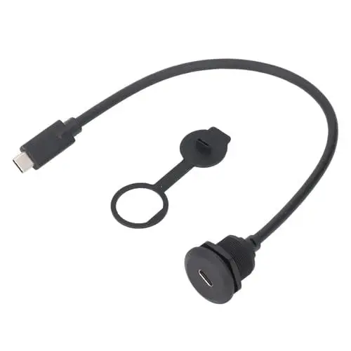 Produktbild: SEAFRONT Typ C Unterputzkabel 3.1 Stecker auf Buchse Kabel PD 60 W 20 V 3 A 10 Gbit/s 4 K 60 Hz Video-Verlängerungsadapter für Auto, LKW, Boot, Motorrad