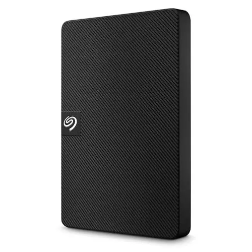 Produktbild: Seagate Expansion 1TB tragbare externe Festplatte, 2.5 Zoll, USB 3.0, PC & Notebook, inkl. 2 Jahre Rescue Service, Modellnr.: STKM1000400