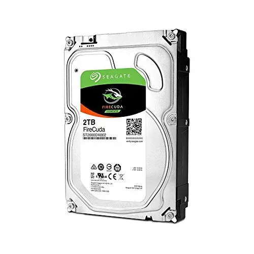 Produktbild: Seagate FireCuda, interne Hybrid Festplatte 2TB, 3.5 Zoll, 64 MB Cache, Sata 6GB/s, inkl. 3 Jahre Rescue Service, Modellnr.: ST2000DX002