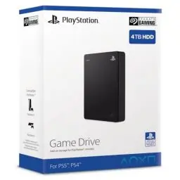Produktbild: Seagate Game Drive PS4/PS5, 4TB, tragbare externe Festplatte, 2.5 Zoll, USB 3.0, schwarz, Modellnr.: STLL4000200
