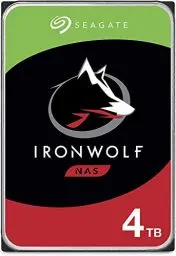 Produktbild: Seagate IronWolf, NAS interne Festplatte 4TB HDD, 3.5 Zoll, 5900 U/Min, CMR, 64 MB Cache, SATA 6GB/s, silber, inkl. 3 Jahre Rescue Service, ST4000VN008
