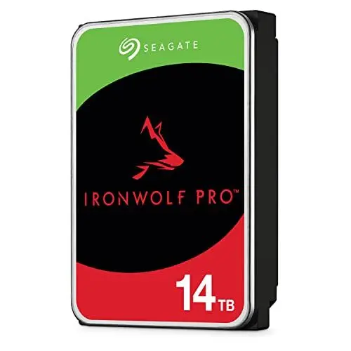 Produktbild: Seagate IronWolf Pro, NAS interne Festplatte 14TB HDD, 3.5 Zoll, 7200 U/Min, CMR, 256 MB Cache, SATA 6GB/s, silber, inkl. 3 Jahre Rescue Service, ST14000NE0008