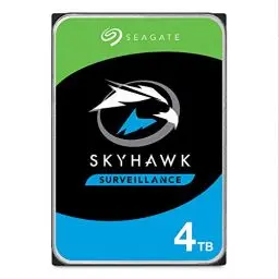 Produktbild: Seagate SkyHawk 4TB interne Festplatte HDD, für Videoaufnahme mit bis zu 64 Kameras, 3.5 Zoll, 64 MB Cache, SATA 6GB/s, silber, inkl. 3 Jahre Rescue Service, Modellnr.: ST4000VX007