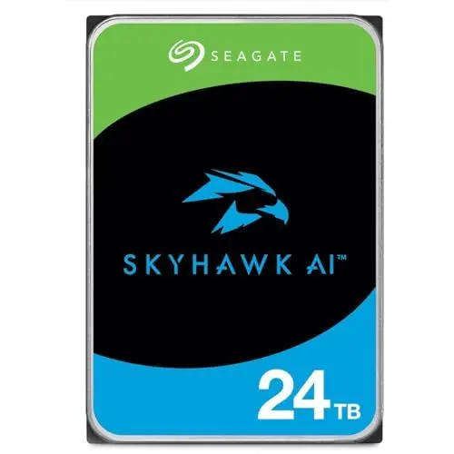 Produktbild: Seagate SkyHawk AI 24TB interne Festplatte HDD, Video bis zu 64 Kameras, 3.5