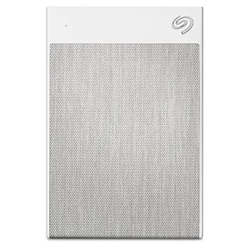 Produktbild: Seagate Ultra Touch HDD 1TB externe Festplatte, 2.5 Zoll, USB-C & USB 3.0, weiß, inkl. 1 Jahr Mylio Create, 4 Monate Adobe Creative Cloud Foto-Abo, 2 Jahre Rescue Service, Modellnr.: STHH1000402
