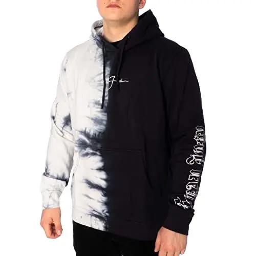 Produktbild: Sean John Script Logo Bleach Hoodie Herren Kapuzenpullover anhrazit S