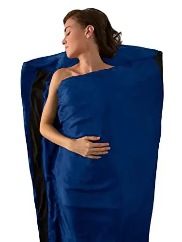 Produktbild: SEATO SUMMIT Erwachsene (Unisex) Asilkcsmummynb Saco s bana seda momia azul marino, marineblau, 92 x 210 cm EU