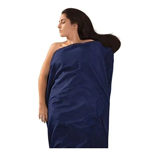 Produktbild: SEATO SUMMIT Gang ASLKCTNSTDNB Saco sábana seda/algodón trav. est. rect. Azul, Marineblau, Rect/73x36in
