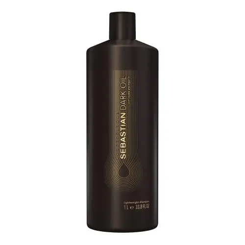 Produktbild: SEBASTIAN PROFESSIONAL DARK OIL – Shampoo mit Jojoba- und Arganöl (1000 ml) – schwereloses Haarshampoo für geschmeidig glänzende Haare mit luxuriösem Duft – glättet und pflegt