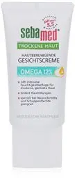 Produktbild: SEBAMED Trockene Haut Gesichtscreme Omega 12%, speziell bei Neurodermitis und Schuppenflechte geeignet, auch für sehr , medizinische Hautpflege, Made in Germany, ohne Mikroplastik