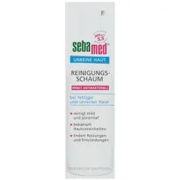 Produktbild: Sebamed Unreine Haut Reinigungsschaum, Gesichtsreinigung bei fettiger und unreiner Haut, ohne Mikroplastik,150 ml (1er Pack)