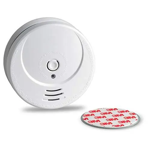 Produktbild: SEBSON 10 Jahres Rauchwarnmelder inkl. Magnethalterung, DIN EN 14604 Zertifiziert, fotoelektrischer Rauchmelder GS506G, Lithium Langzeit Batterie