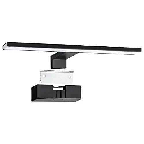 Produktbild: SEBSON® LED Spiegelleuchte 40cm Badezimmer IP44, Spiegel Schrankbeleuchtung + Wandlampe + Klemmleuchte, neutralweiß 4000K 8W 600lm 230V Aluminium, Schminklicht