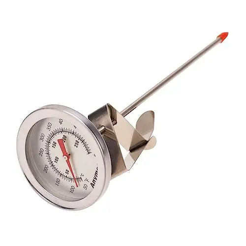 Produktbild: SECFOU 1Stk Grillthermometer sensor kitchen thermometer bbq thermometer grill grillzubehã¶r grill termometro Lebensmittelthermometer zubehör grill Backthermometer Zeigerthermometer Silver