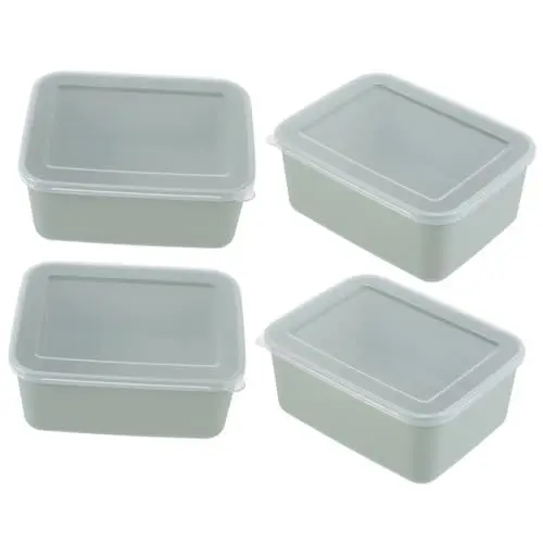 Produktbild: SECFOU 4-teilige Frischhaltebox Verschließbare Lebensmittelbehälter Luftdichte Gemüseboxen Für Kühlschrank