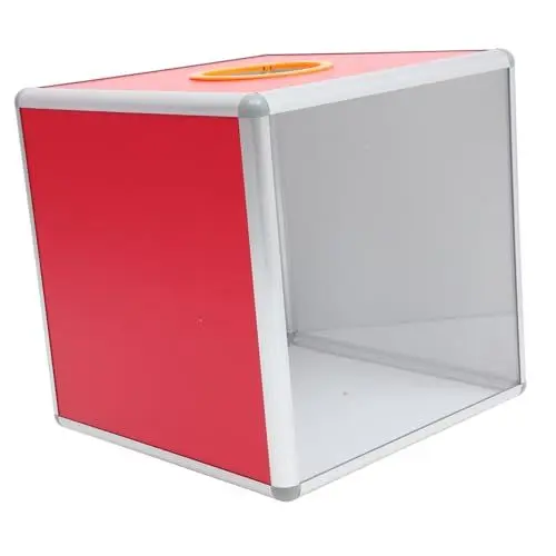Produktbild: SECFOU Wahlurne Kasten Aus Aluminiumlegierung Stabile Tombola-preisbox Spendenaktionen Vielseitig Einsetzbar Für Veranstaltungen