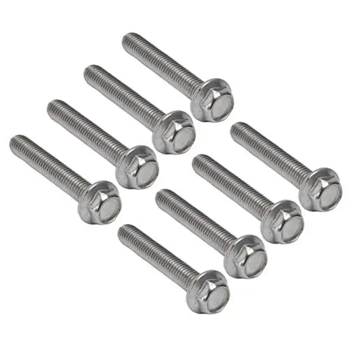 Produktbild: Sechskantschraube, M10 A2-70 Edelstahl DIN6921 Schraubenbolzen Verlängert Zum Befestigen und Verbinden (M10*60)